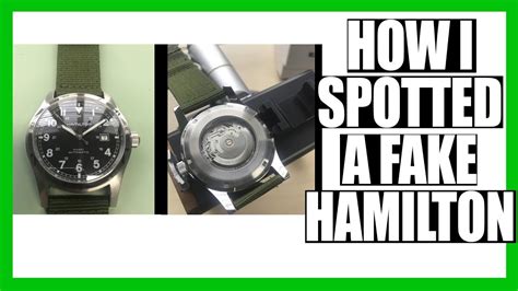 how to spot fake hamilton watch|hamilton khaki field reference scam.